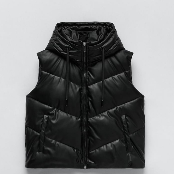 ZARA PUFFER VEST - Picture 3 of 4